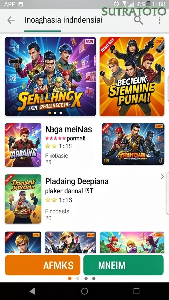Cuplikan layar V96 — pengaturan akun