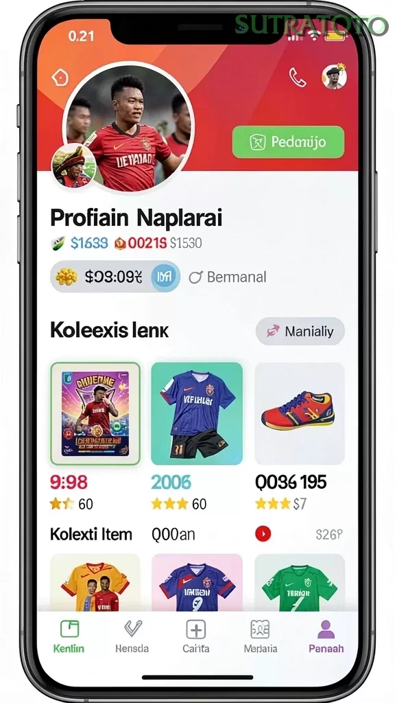 Cuplikan layar 77RL — menu navigasi
